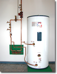 Hot water heater and piping Hot water heater and piping