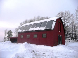 Solar Panels shed snow very well